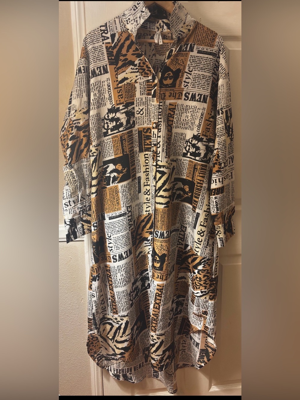 Long Fashion Shirt Dress